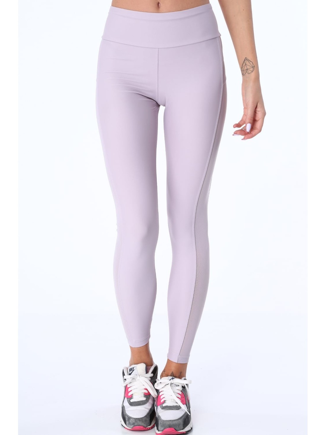 Leggings mit transparentem Lavendelstreifen MR13861 – Online-Shop – Boutique